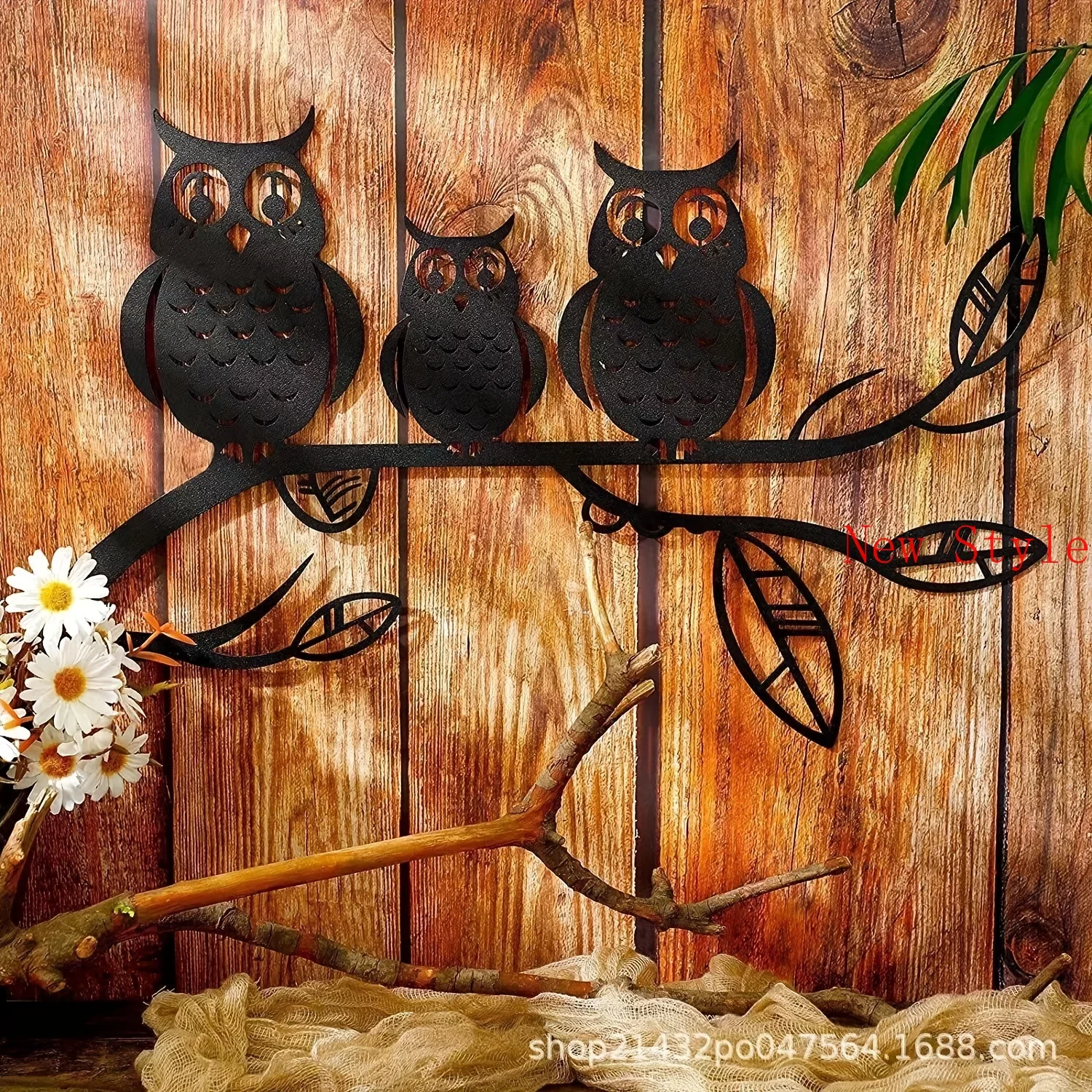 

Independent Station Metal Decor Iron Art Owl Decorative Garden Crafts Kitchen Bathroom LivingRoom Bedroom Home Indoor Decoration