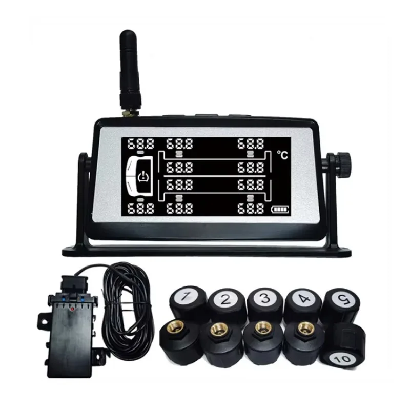 Trailer of Tire Pressure Monitoring System (TPMS) 10 Wheel Truck Digital Display Wireless