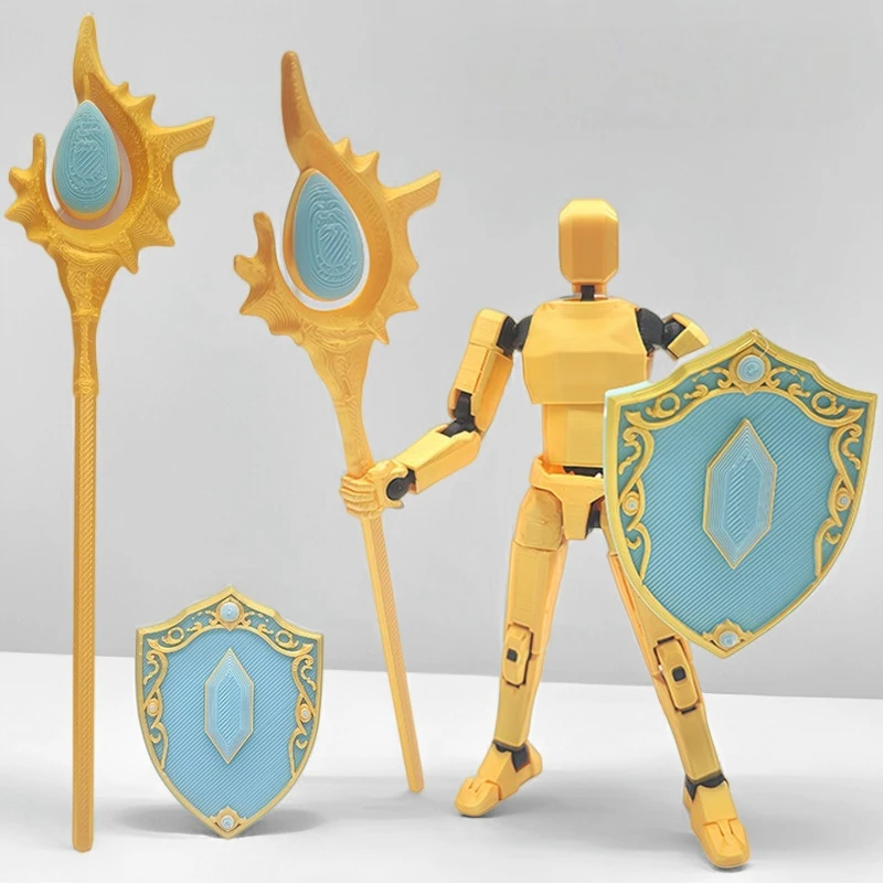 

Dummy13 Lucky 13 Poseable Figure Articulated 3D Printed Robot Doll Customizable DIY Toy Desktop Decor Gift for Animation Fans