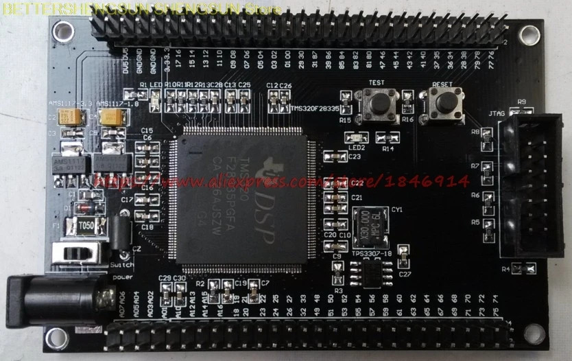 

free shipping DSP TMS320F28335 minimum system board board