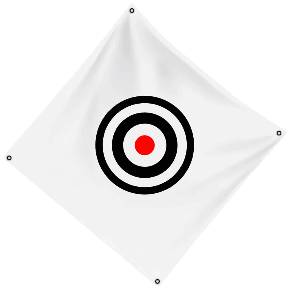 Golf Target Portable Cloth Net Personal Training Kit 150x150cm Hanging White Professional Targeting