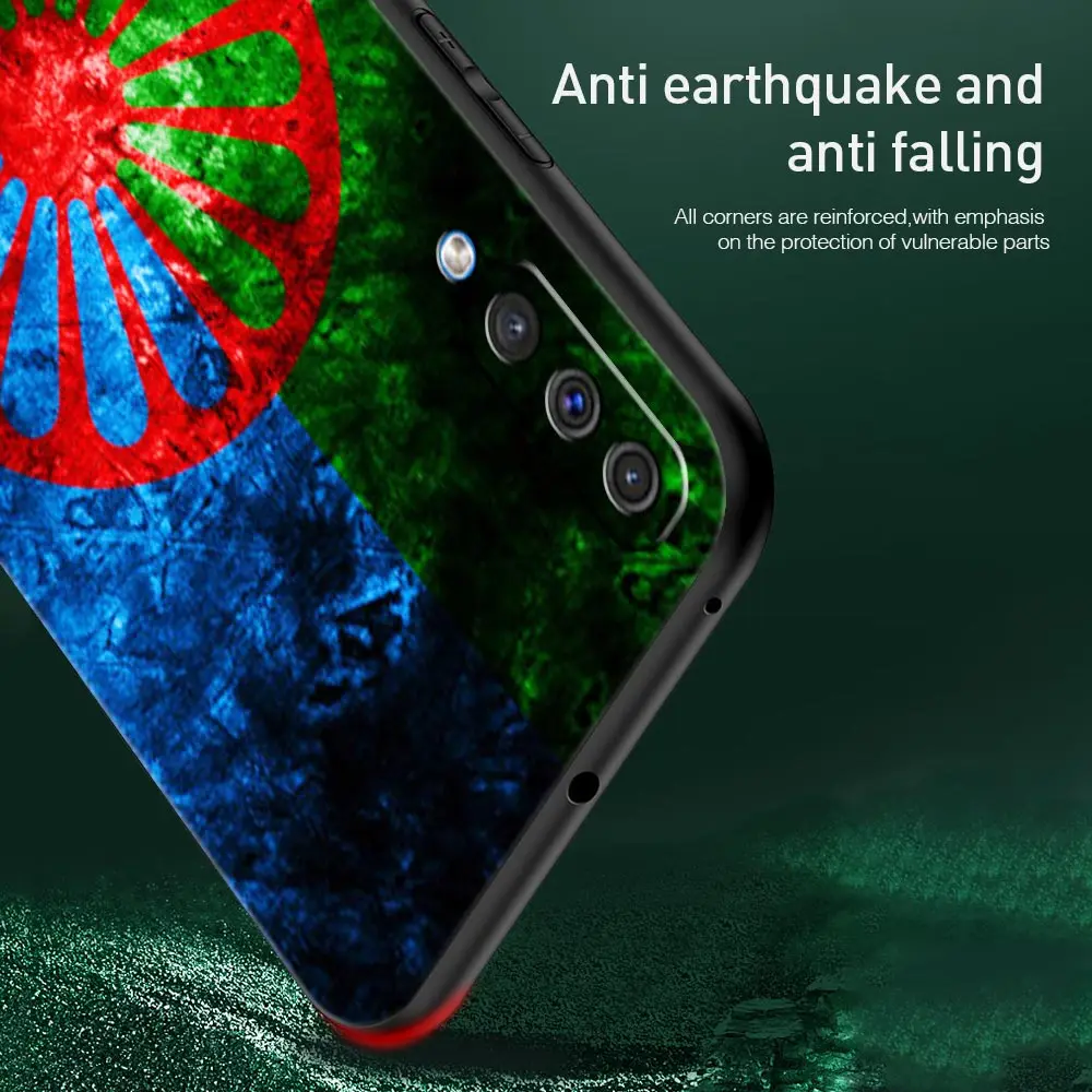 Gypsy Romani Roma Flag Case For Samsung Galaxy A52 A12 A50 A72 A20e A30 A02s A22 A32 5G A20s A70 A10s A40 A10 A04s Phone Cover