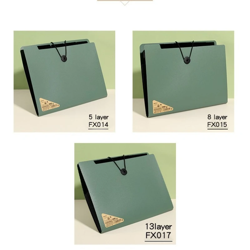 5/8/13 Compartments Advanced Folder Organ Bag Office Storage Materials File Bag Test Paper Organization Magic Tool