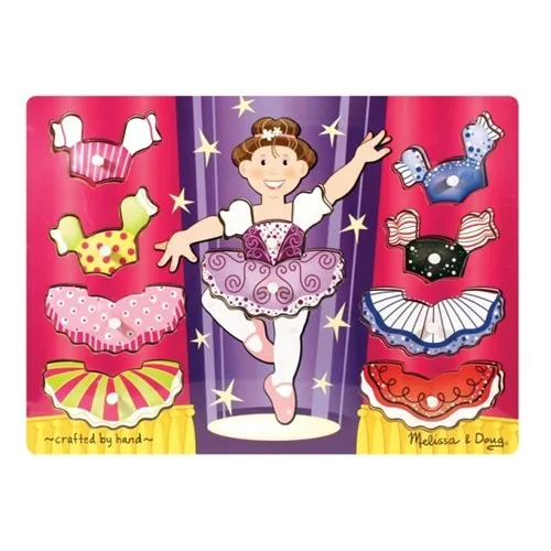 Melissa & Doug Wood Exchanged Jigsaw-Ballerina