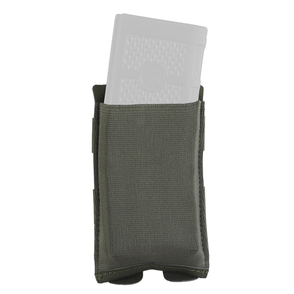NONE 5,56/7,62 Magazintasche Taktische Molle Mag Pouch Einzel Doppel Triple Magazin Aufbewahrungstasche Jagd Elastische Box für Airsoft Weste 6