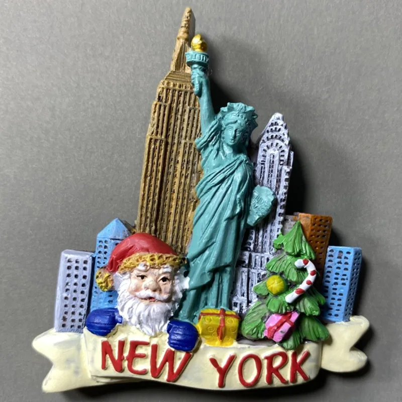 North America USA New York Florida Las Vegas San Francisco Chicago Fridge Magnets Tourism Souvenir Refrigerator Magnetic