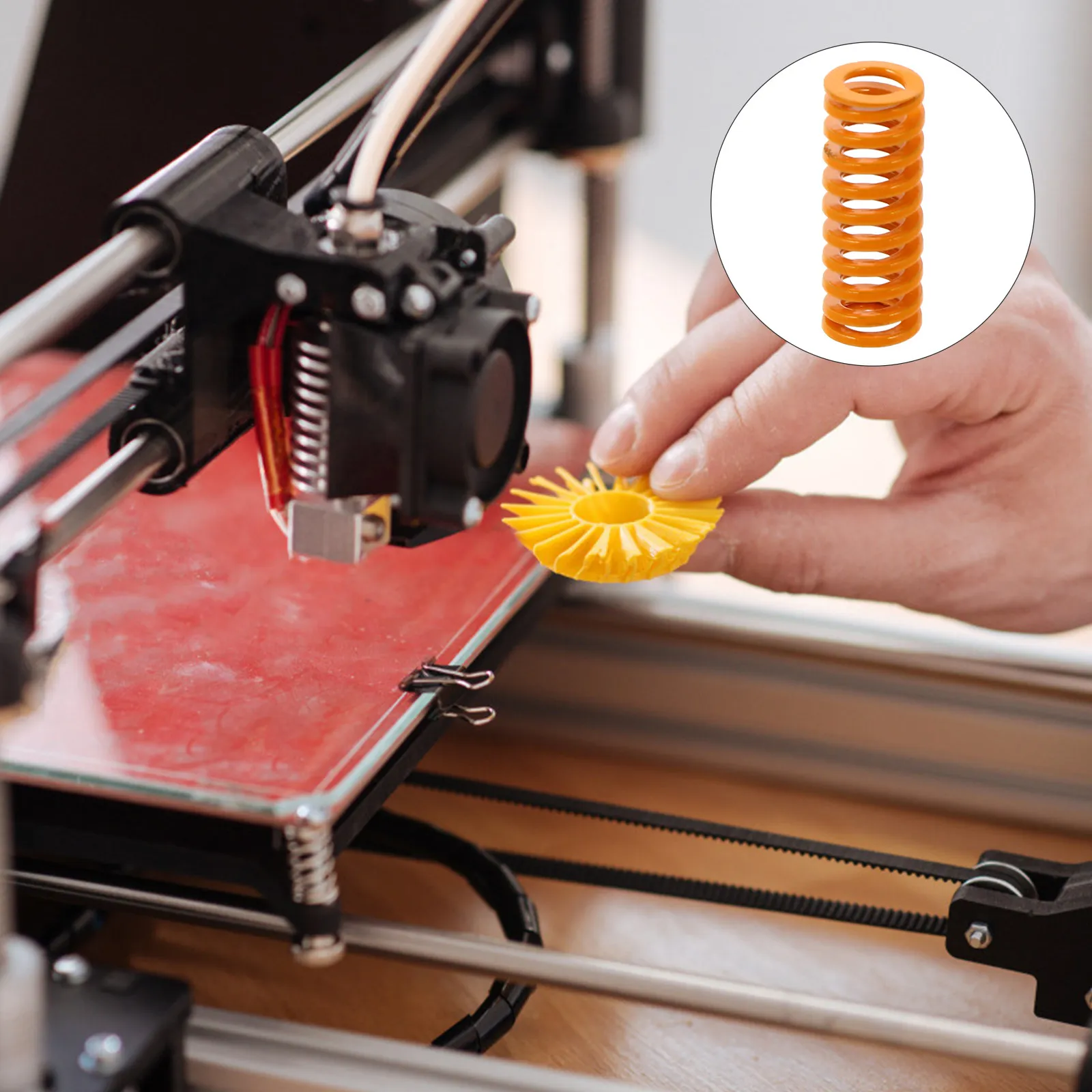 

20Pcs Stiff Spiral Compression Springs Heavy-Duty 3D Printer Bed Leveling Springs High-Pressure Resistance Long-Life Printer