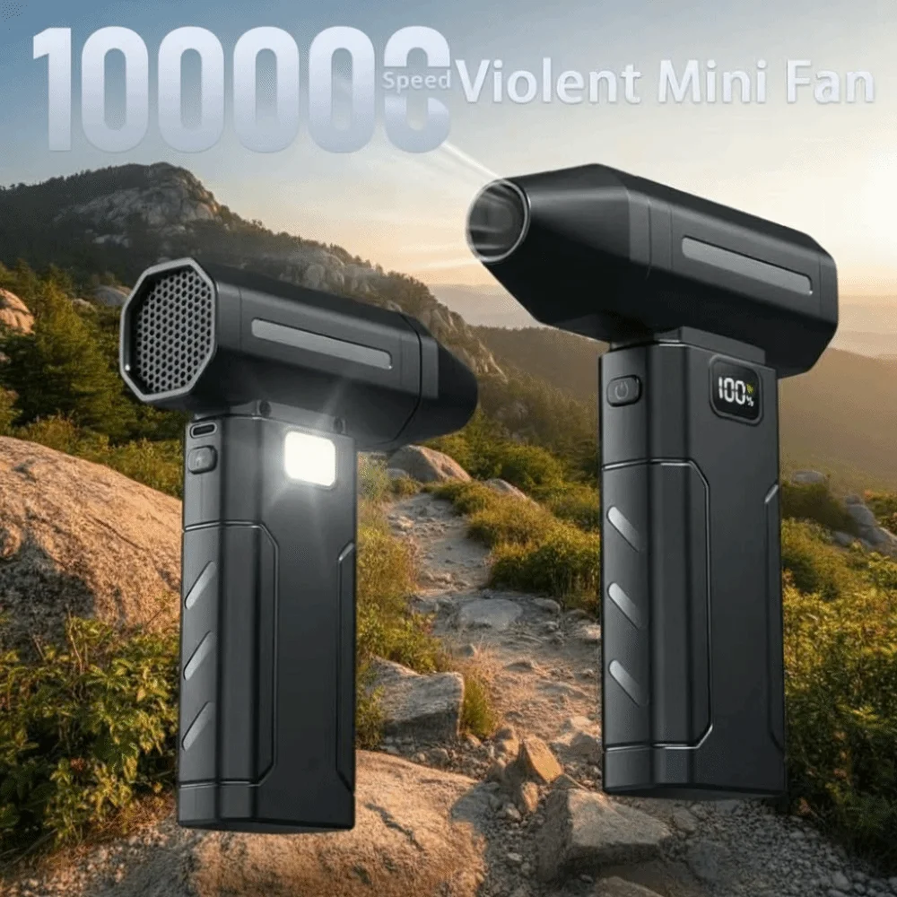 

Adjustable Speed Mini Dust Snow Blower 5-Gear Settings High-Speed RPM Electric Air Blower Rechargeable Battery Brushless Motor