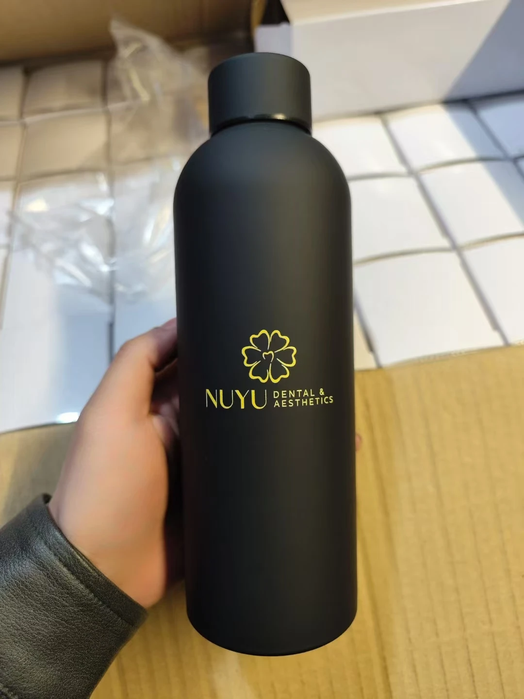 Back Font LOGO Text Image Gift Small Month Thermos Bottle Vacuum Flask Water Bottle Travel Cup For children Coffee Mug Termica