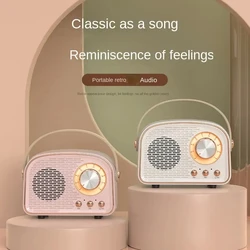 Mini Altavoz Portátil Retro Con Bluetooth, Reproductor De MP3 Estéreo Inalámbrico Para Exteriores, Compatible Con Tarjeta TF,