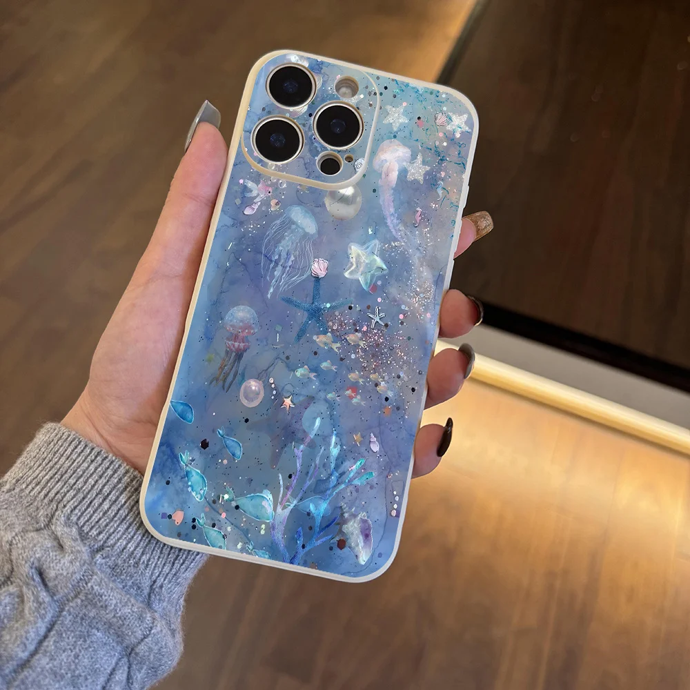 حافظة هاتف Sea Life تحت الماء لهاتف iPhone17 16 11 15 14 13 12 Pro Max Plus