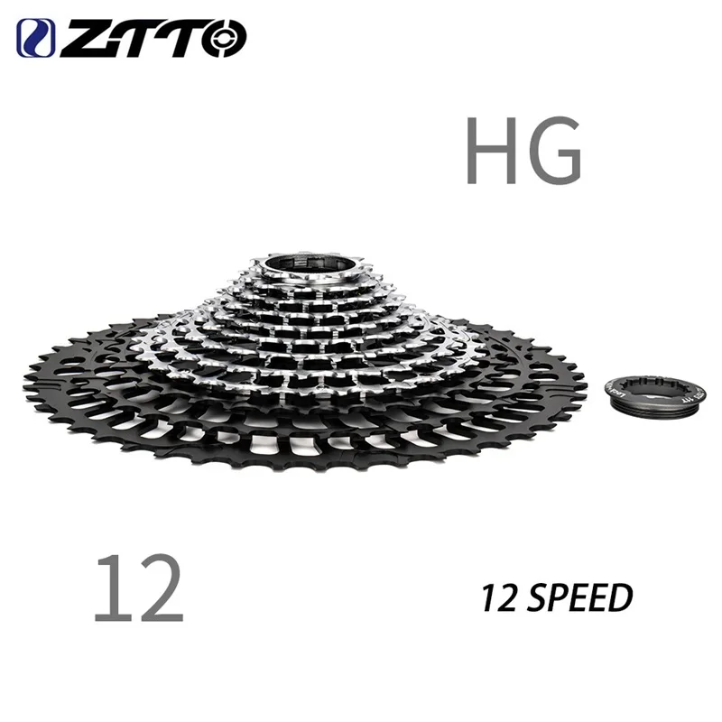 

ZTTO SLR3 12s MTB CNC Cassette Super Light Weight 11-46T 11-50T 11-51T HG 12 Speed Universal Spokets for Mountain Bike