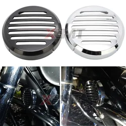 Motorcycle Round Slotted Grille Horn Cover For Honda Cruiser Bikes Shadow VT1100 VT 500/700/750 Spirit VLX 600 VTX1300C 1800C