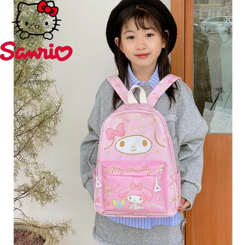 Hello Kitty Kuromi Melody Cinnamoroll Pochacco New Cute Cartoon Casual Student Backpack Fashion Large Capacity Girl Backpack