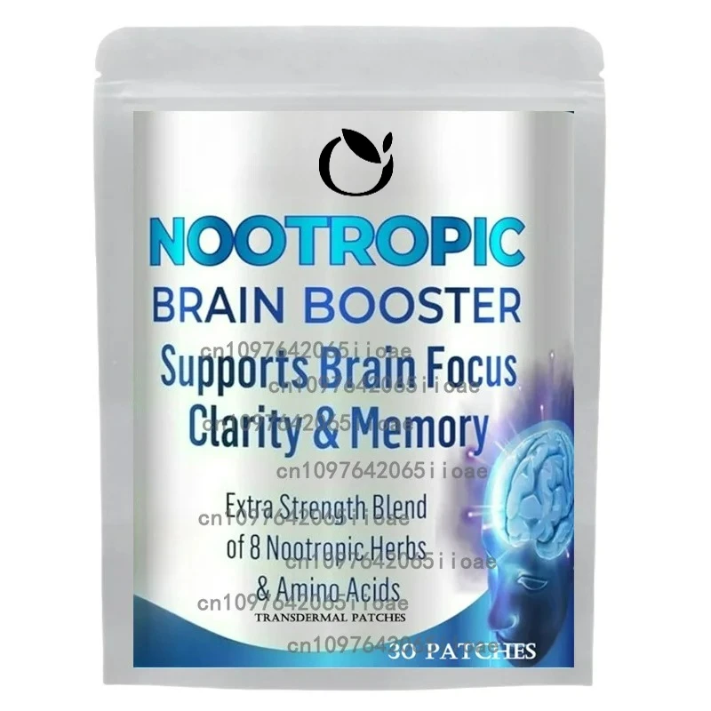 

Nootropic Vitamin Brain Matrix Transdermal Patches- Memory, Focus & Aging Support 30 Patches