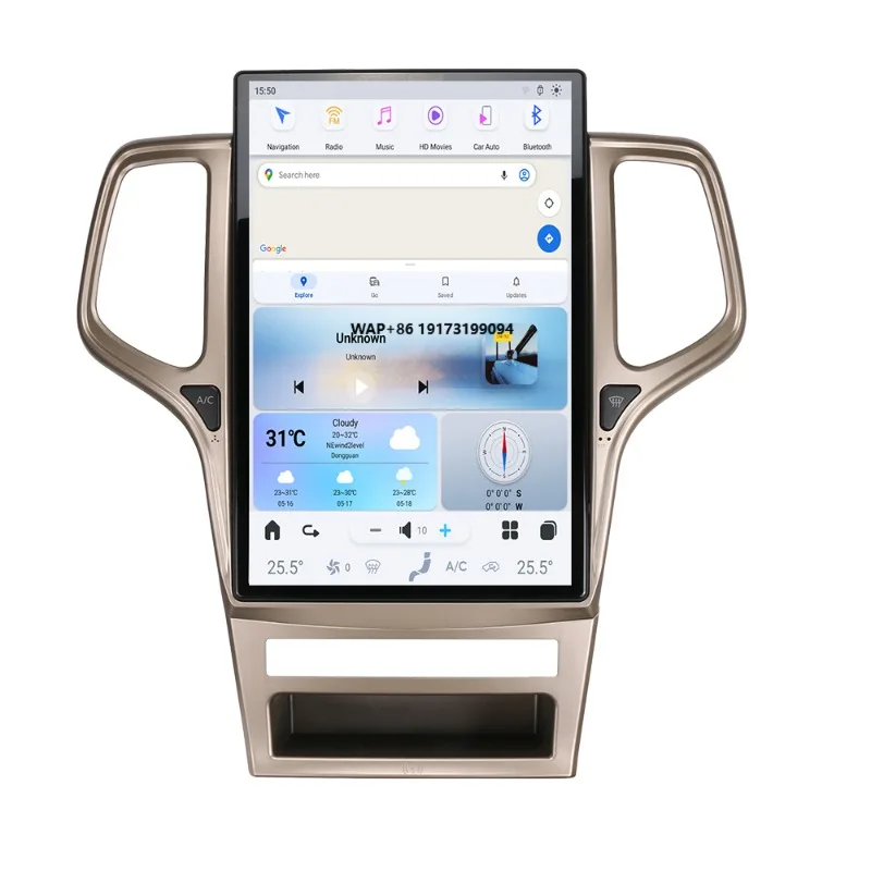 

14,4-дюймовый Android 13 мультимедийный экран-магнитола для Grand 2011-2013 с Carplay, видеоплеер, стереосистема