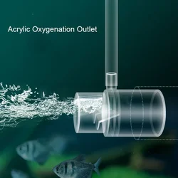 Acryl klar Aquarium Aquarium Wasserpumpe Filter Wasser auslass düse Erhöhung Sauerstoff Luft Aquarium Zubehör