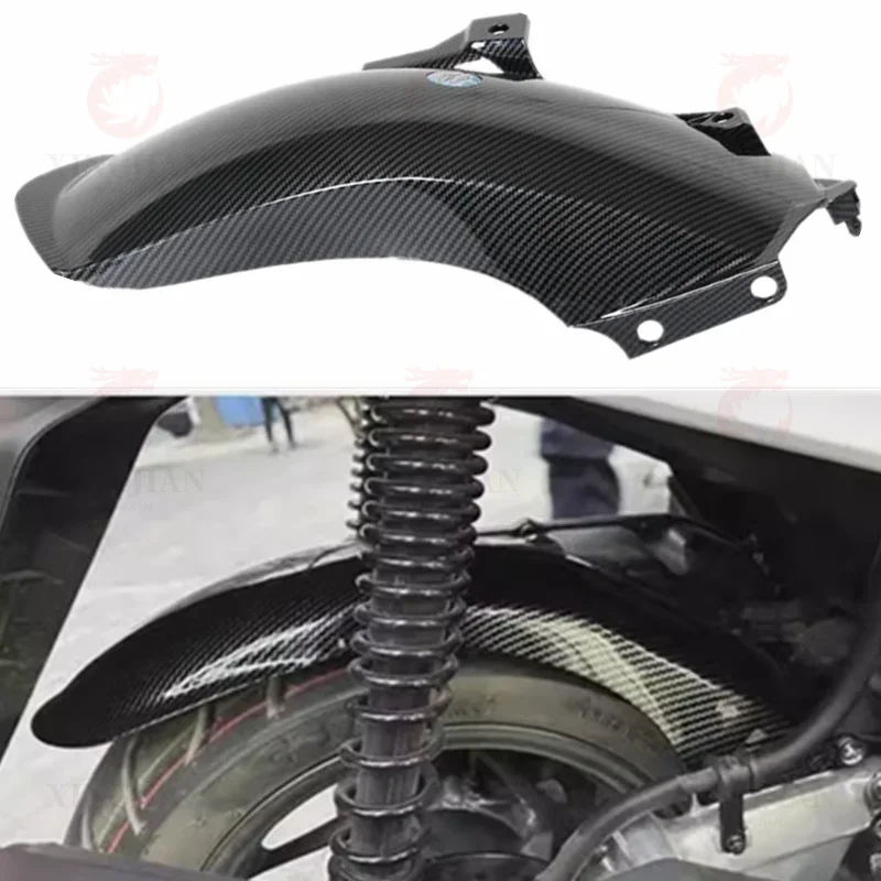 

PCX160 Motorcycle Mudguards For HONDA PCX 160 2020-2023 Carbon Fiber Pattern Extended Rear Fender Conversion Accessories