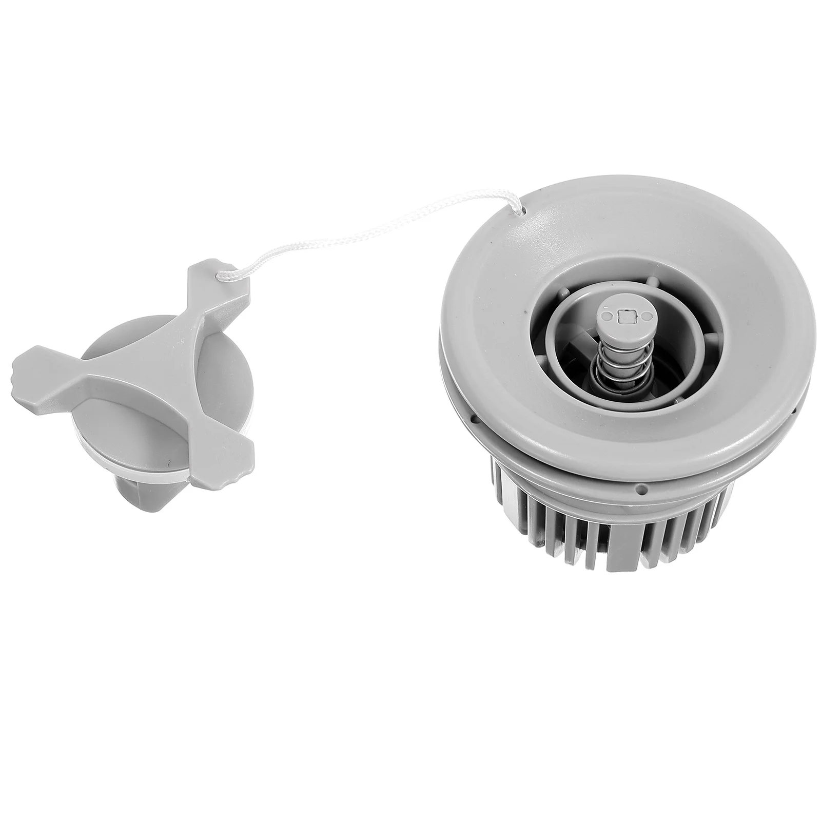 

6 Holes Air Valve Accessories Inflatable Boat Canoe Nozzle Beach Adapter Cap Grey Surfboards Inflate Deflate Leak