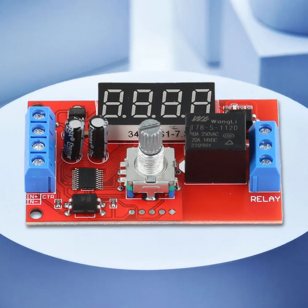 Timer Delay Trigger Switch DC5V/12V/24V Time-Delayed Trigger Timing Switch Relays Board Adjustable for Motor Control