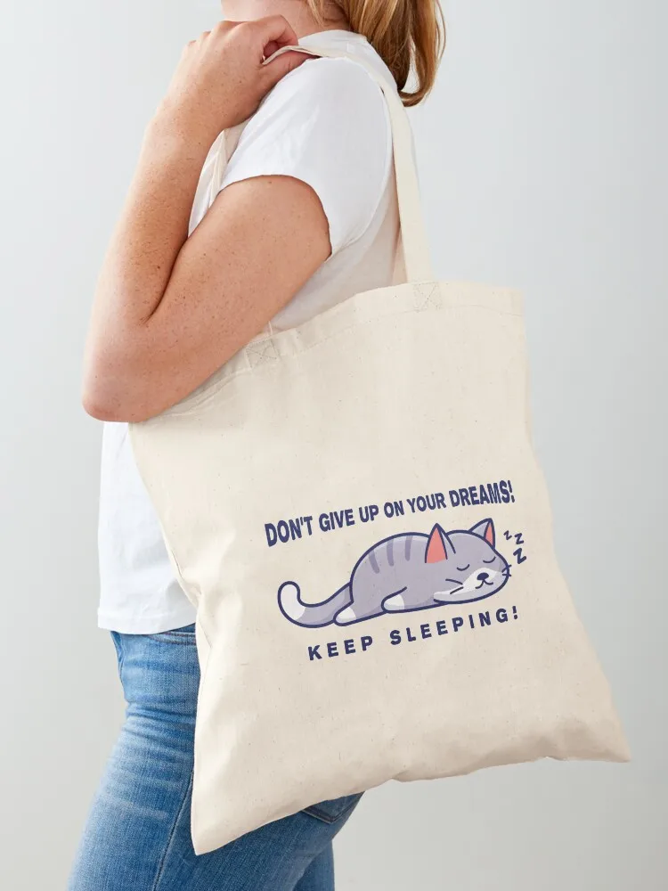 Cat Sleeping and Dreaming Tote Bag bag luxury women great bag Gift tote screen