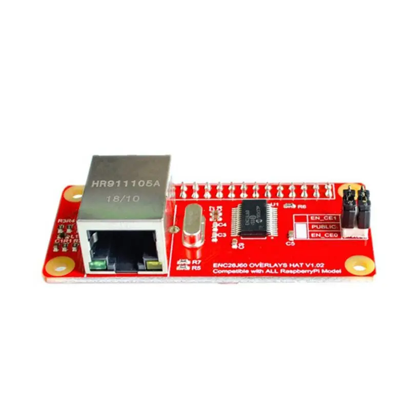 Módulo adaptador de red LAN Ethernet ENC28J60 para Raspberry Pi Zero, novedad de 2021