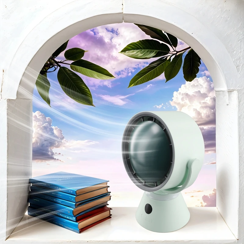 The Newdesktop Turbo Fan Utility High Speed Hurricane Violence Portable Circulating USB Mini Fan