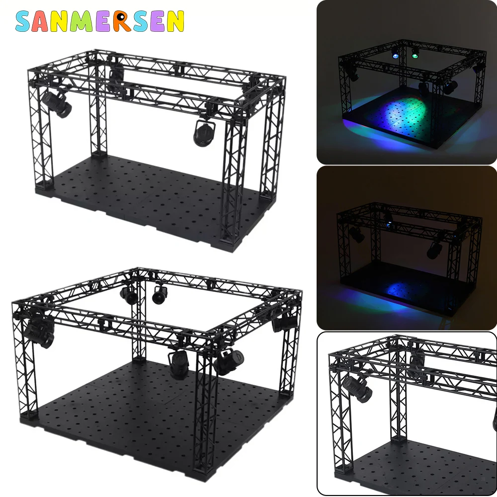 Model Hobby System Base Universal LED Hanger Garage Display Stage Colorful Projection Lamp Action Figure Assembled Scene Tool