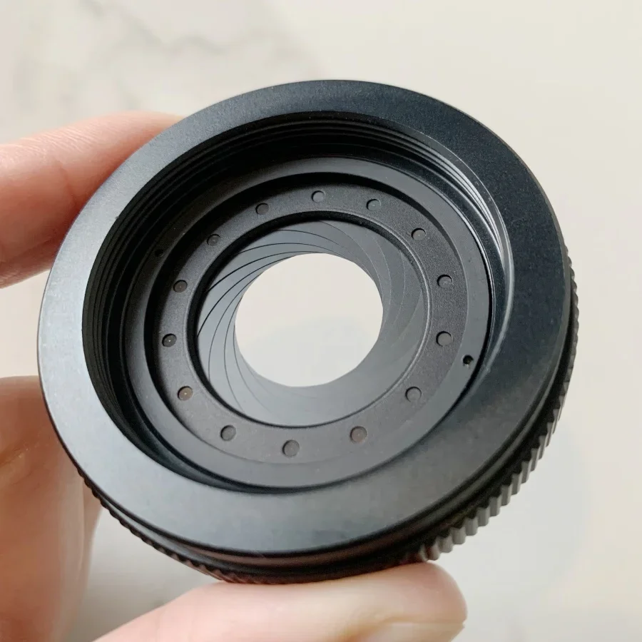 M42 to M42 1.5-29mm Iris Diaphragm Microscope Camera Lens DIY Retrofit Module Adapter Ring