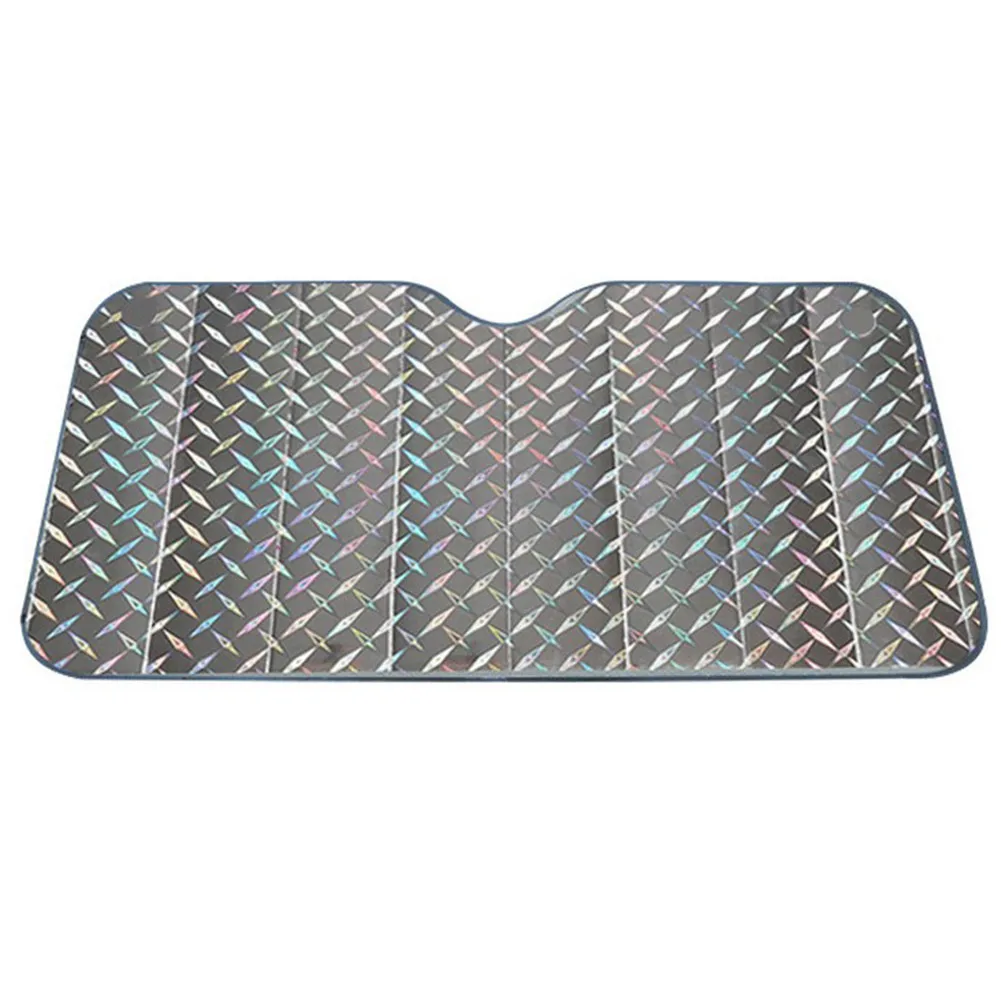 High Quality Sun Shade 130*60cm Auto Block Car Foldable Folding Front Glass Jumbo Reflective Windshield Shield
