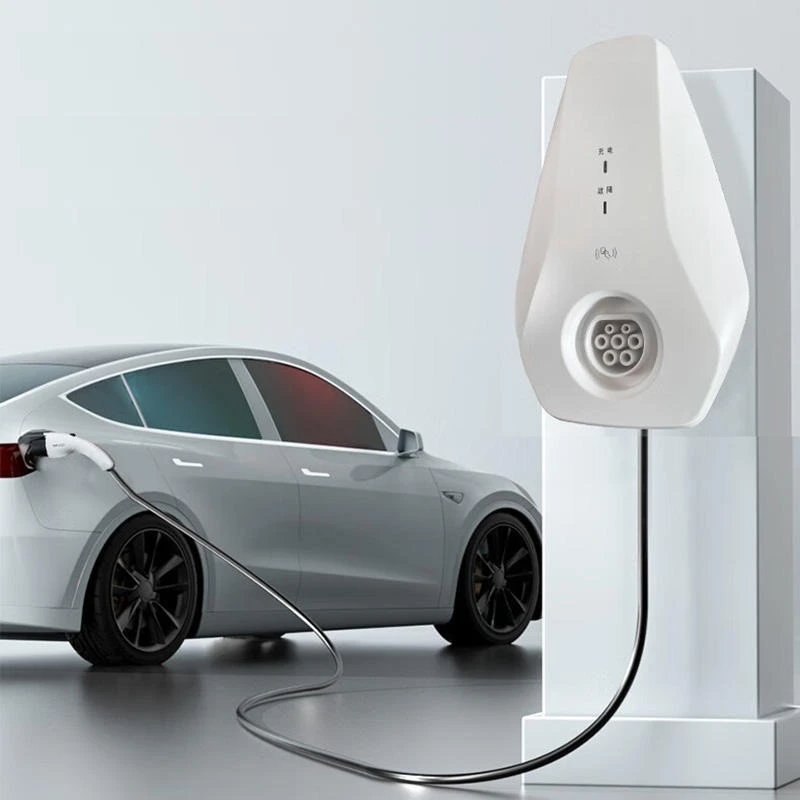 

Original New 7KW 32A Home Ev Charger Universal Fast Charging Station Wall Mounted For All Electric Vehicles Type 2 Smart Display