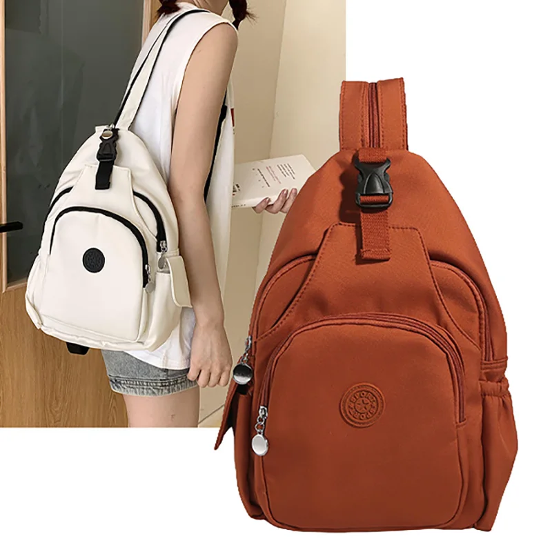 Multifunctional Crossbody Backpack Fashion Women Chest Bag Solid Color With One Shoulder And Two Shoulder Messenger Bag XA65CC