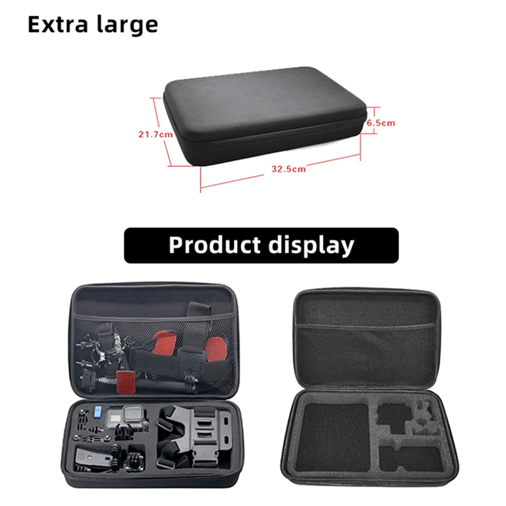 Action Camera Carrying Case Protective Storage Bag For GoPro Hero 13 12 11 10 9 DJI Action 5 4 3 AKASO Action Camera Accessories