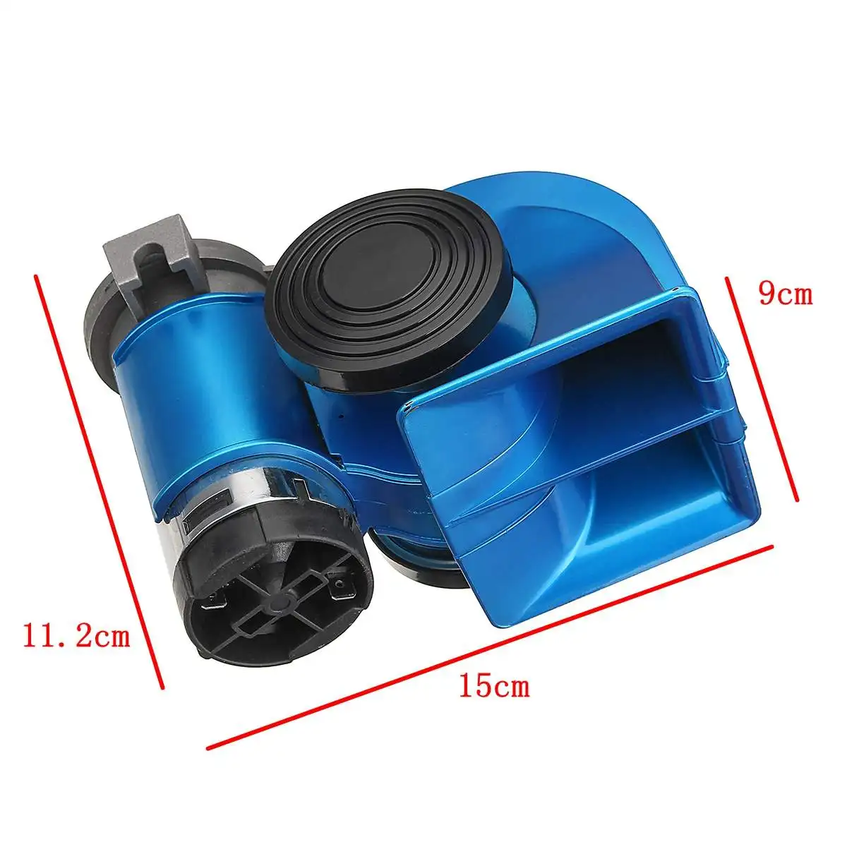 12V 139DB Loud waterproof Electronic Snail Ultra Compact Dual Air Horn Fit for car vehicle motorcycle yacht boat SUV bike buses