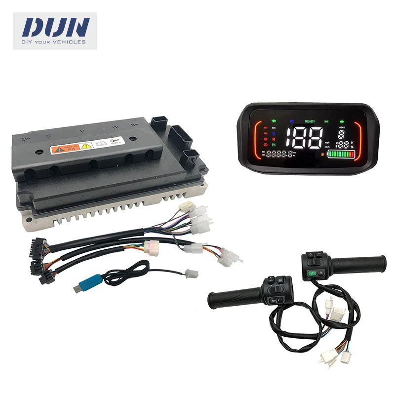 VOTOL EM100 100A Peak 330A Brushless DC EM100 Controller with N7 Display and Throttle Match 4000W Motor  Power