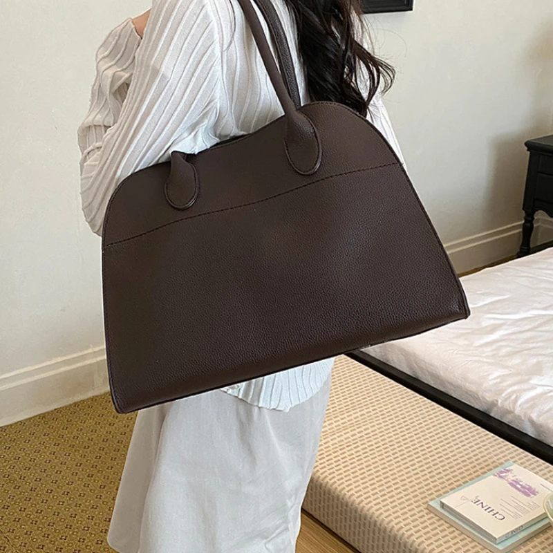 Modische Große Tragetasche, Vielseitige Pendler- und Reise-Schultertasche, Lässige Koreanische Premium-Luxus-Handtasche mit Griff – Detail 18