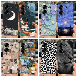 For Cover Tecno Pova 5 Case LH7n Silicone Phone Case Popular Astronaut Slim Soft Black Funda For Tecno Pova 5 4G 2023 Pova5 Capa