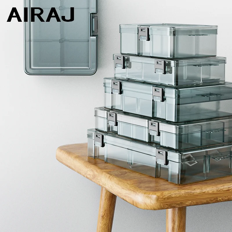 AIRAJ Multifunctional parts box, plastic toolbox, household screw box, electronic parts storage box, hardware