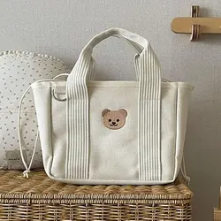 Cute Multifunctional Mommy Bag Casual Portable Outdoor Handbag Canvas Newborn Baby Care Diaper Bag