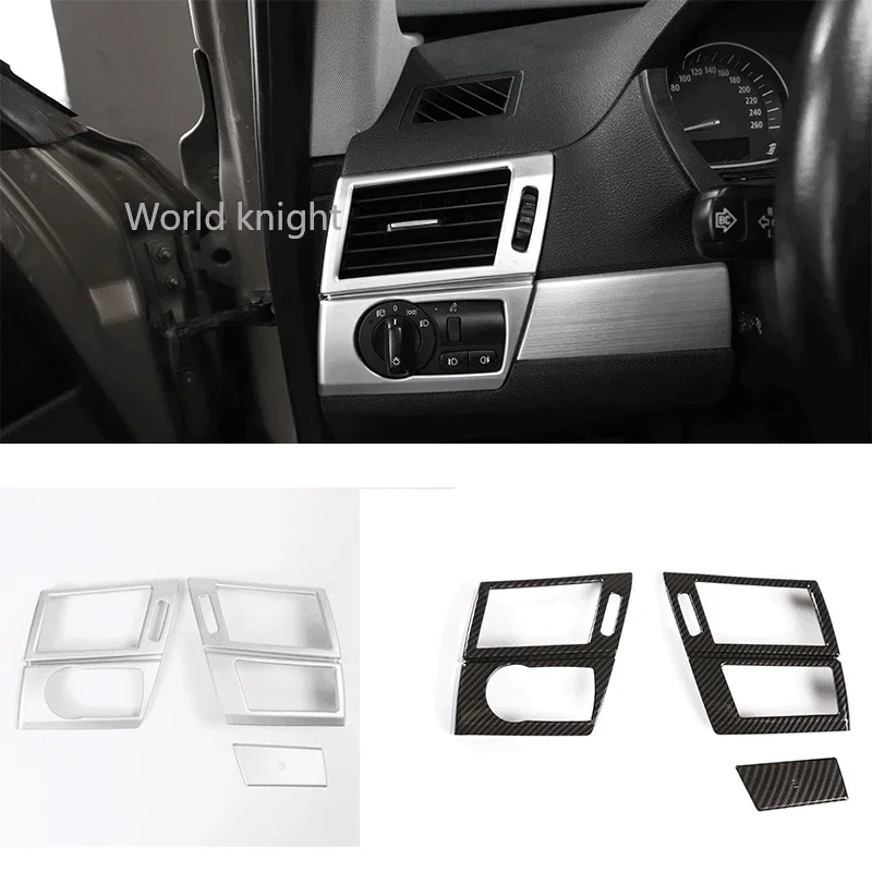 For BMW X3 E83 2006-10 ABS Carbon Fiber Car Dashboard Side Air Conditioning Air Outlet Frame Cover Sticker Car Interior Accessor