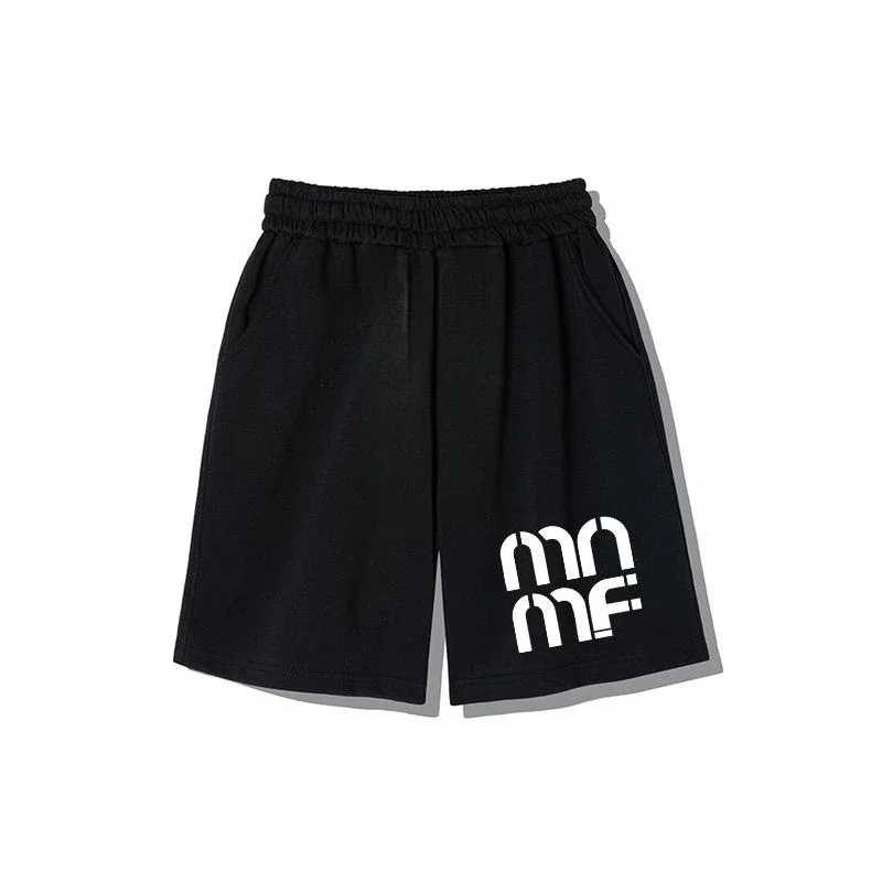 

Шорты с буквенным принтом, мужские летние модные трендовые брюки с пятью точками, мужские и женские пляжные брюки, удобные универсальные повседневные брюки