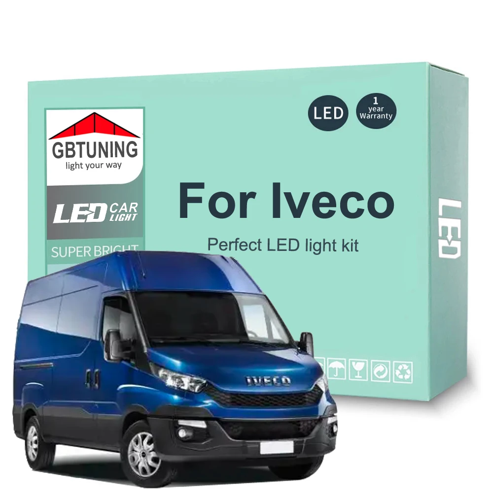 Cars Accessories For Iveco Daily Bus Box Van 1990-2017 2018 2019 2020 2021 2022 2023 2024 Canbus LED Interior Light Bulb Tools