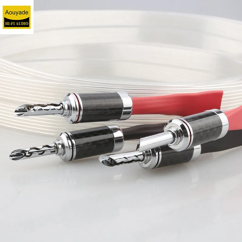 

Aouyade Монокристаллический медный посеребренный провод для динамиков, соединительный провод для усилителя динамика HiFi, основной провод для динамика