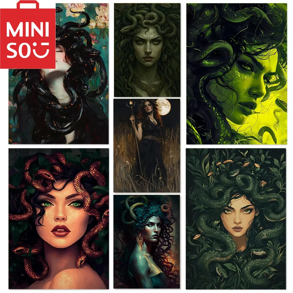 

MINISO DIY без рамки, цифровая картина маслом, греческая богиня, Гермедуза, украшение для дома, картина, настенная спальня, декор для комнаты, подарок