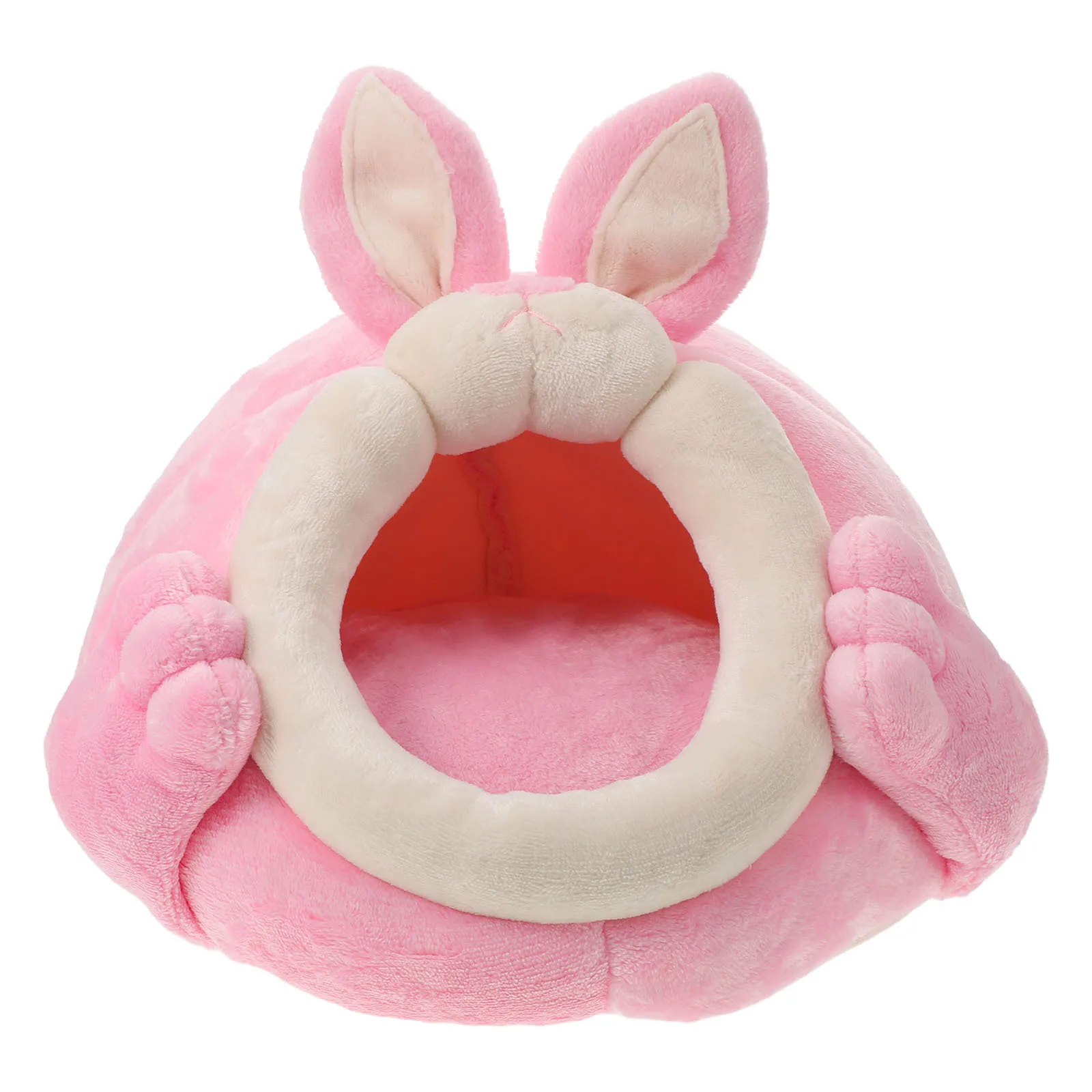 

Warm Pet Bed Cave for Small Animals - Soft Cloth Nest House for Hamster Bunny Sugar Glider Winter Warmth Portable Cozy Hideout