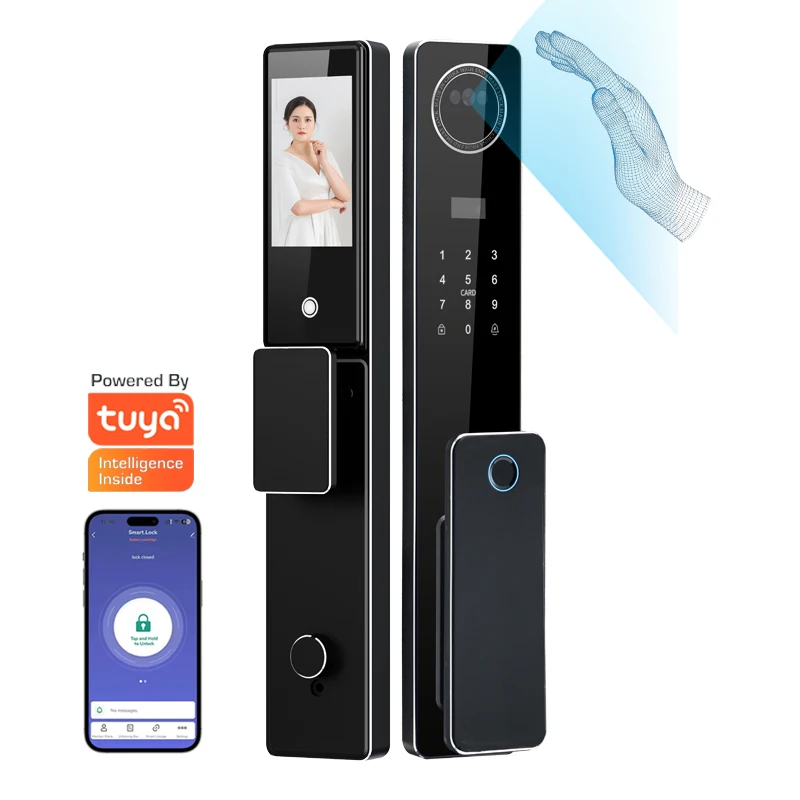 

Digital Door Lock Palm Print Keyless Face Recognition Password Fingerprint Smart Door Lock