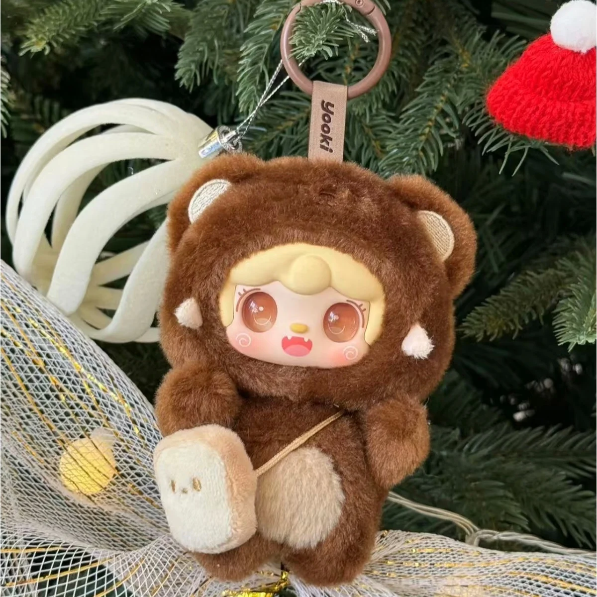 Genuine Yooki V4 Take A Bite Of Bear Series Blind Box Cute Vinyl Pendant Doll Fashion Trend Mystery Box Toy Bag Pendant  Gift