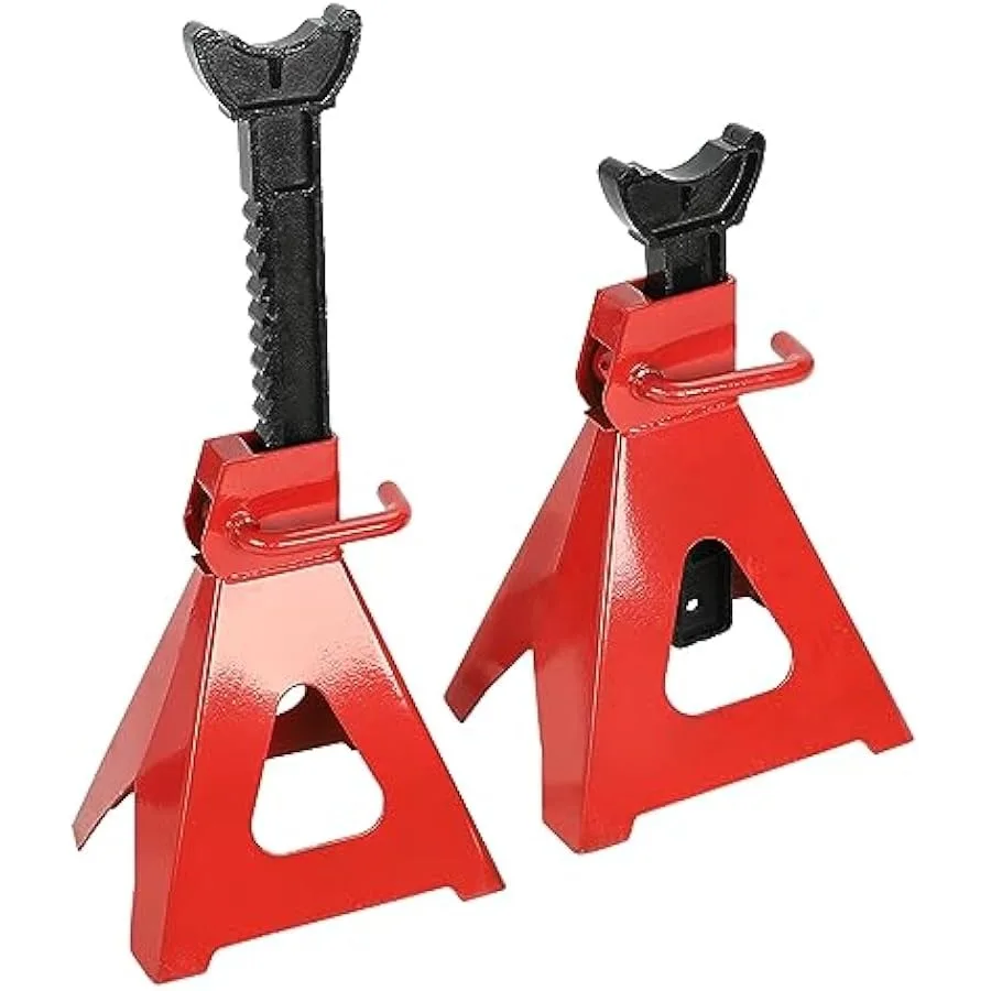 

6 Ton 12000 LBs Automotive Jack Stands Heavy Duty Steel Car Lifting Stand for Garages Repair Shops Adjustable Height 14.6"- 24"