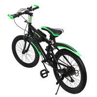 20 Inch 7 Speeds Mountain Bike Adjustable Children's Bicycle with Storage Bag and Compass Bell Braking System Bike