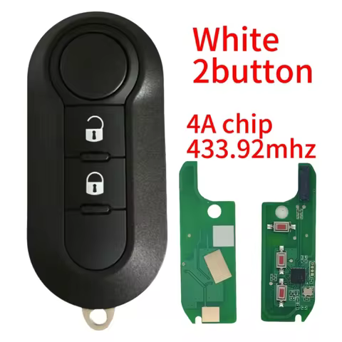433MHz Car Remote Key with 4 a Chip FCC ID A2C86460000 for Fiat Mobi Uno Fiorino Citroen Peugeot Strada Universal Fob Control